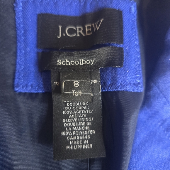 J. Crew Blazer Blue Ladies 8 Tall Business Casual Layering - Picture 7 of 10